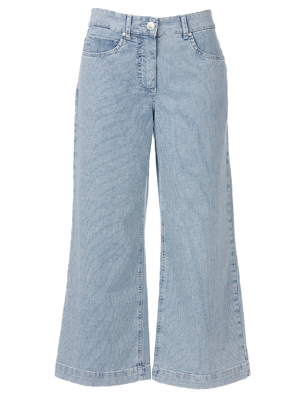 Cora 7/8 Wide Leg gebleicht - gestreift 4834 44